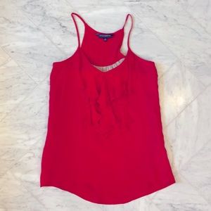 Waverly Grey fuschia silt ruffled camisole